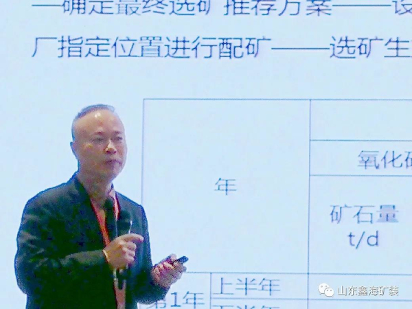 鑫海矿装董事长张云龙先生进行技术分享